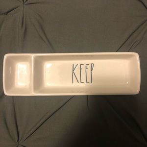 Rae Dunn “KEEP” Tray